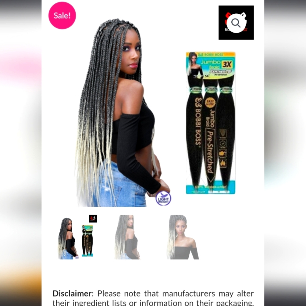 NIP 54" SEXY LONG BRAIDING HAIR EXTENSIONS LOT OF 12 PACKS can reduce